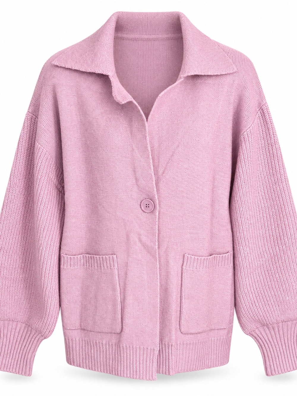 Shewin pink oversized knit cardigan Size S NWT
The Shewin pink oversized knit